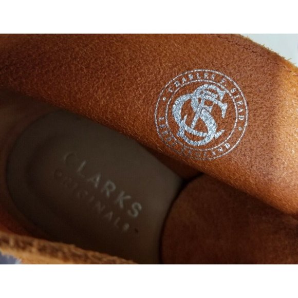 Clarks Charles F. Stead Desert Boot Ginger Orange Suede  display picture 1